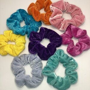 Velvet Scrunchies Set - Multicolor